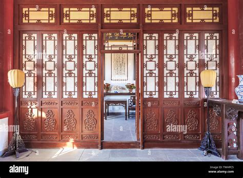 Chinese Partition Doors And Windows Of Han Wang Mansion Huimin County
