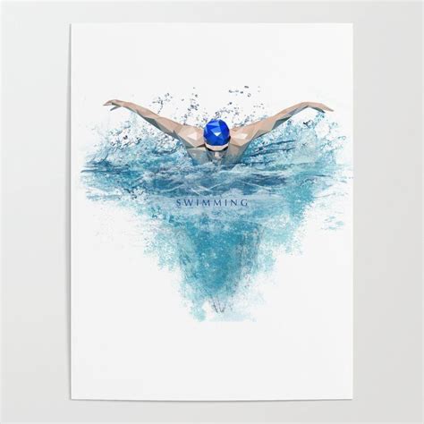 Swimming Poster By Sportssymbols 18 X 24 Swimming Posters
