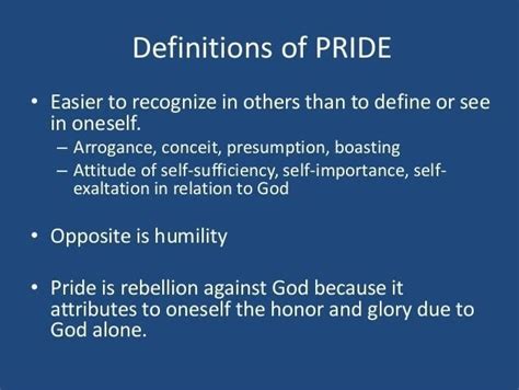 Selfish Pride