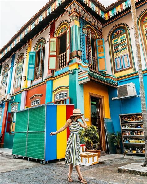 If you are planning trip to singapore but worried how to get visa for singapore. Pretty Colorful buildings of Little India in Singapore. # ...