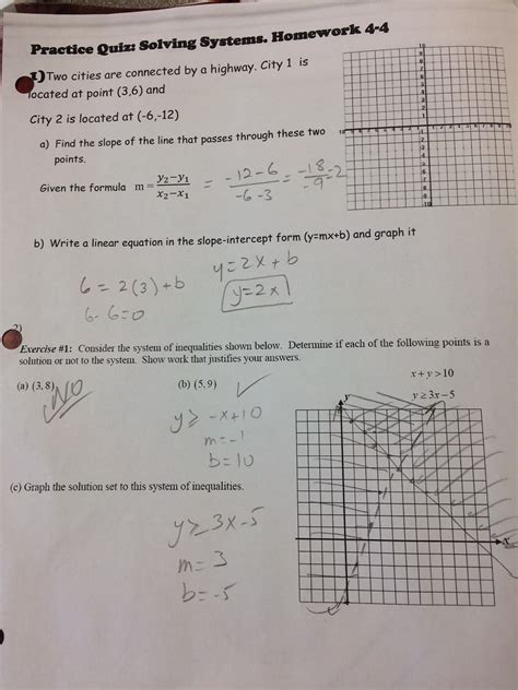 Choice c is the best answer. Kurzban, Souad - Math / Homework Links