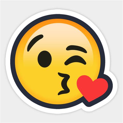 Blowing Heart Kiss Emoji