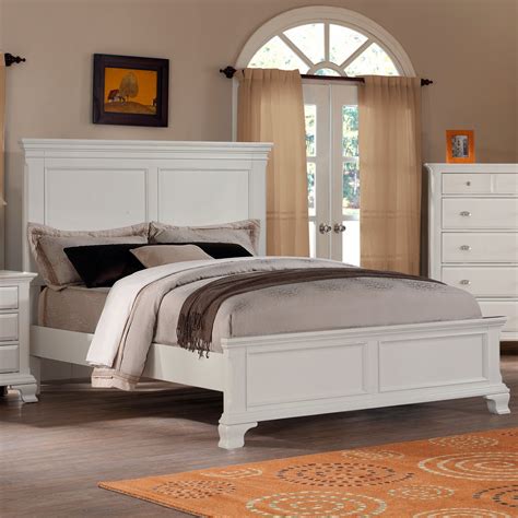 Roundhill Furniture Laveno Panel Bed Wood Bedroom Furniture Sets