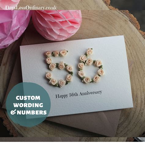 44 best wedding anniversary gifts for parents in india: 50th Anniversary Handmade Card Wife, Luxury Card For Mum ...
