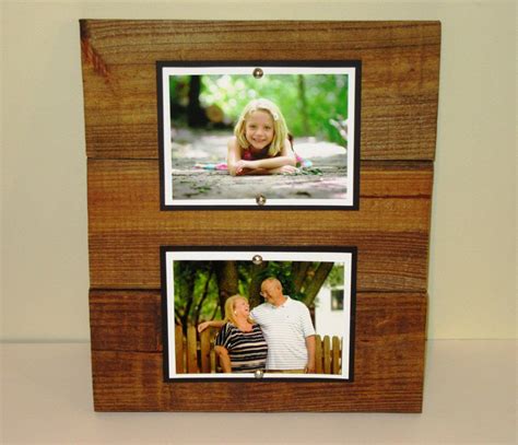 Double Wood Picture Frame 5x7 Picture Frame Rustic Picture Etsy
