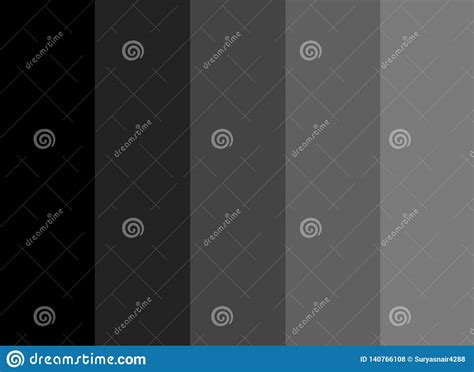 5 Different Shades Of Black To Gray Vertical Palette Grey