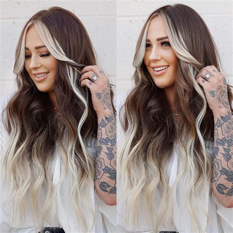 10 women s long hair color trends in vivid rainbow designs pop haircuts long hair color