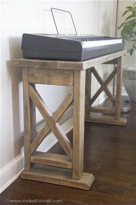 10 Diy Keyboard Stand Projects For Piano Lovers Mint Design Blog
