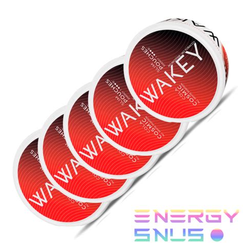 Wakey Cosmic Cola 50mg Nicotine Free Snus 5pack Energy Snus