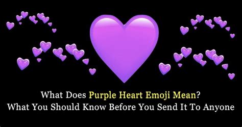 Meaning Of Purple Heart What Does Purple Heart Emoji Mean