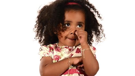 Funny Mixed Race Black And Latino Brazilian Little Girl