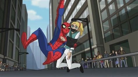 Image Spider Man Saves Gwen Parade Ssm Marvel Animated Universe
