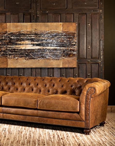 Buckeye Leather Chesterfield Sofa Fine Leather Furniture