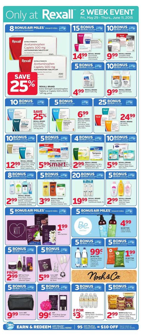 Rexall Pharmaplus West Weekly Flyers Friday May 29 To Thursday June