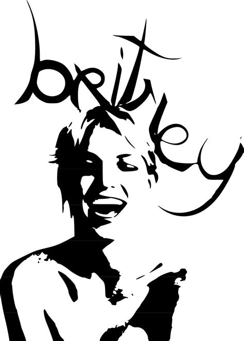 Britney Spears Stencil
