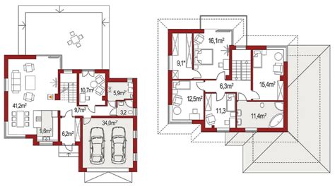 Diseños de Planos de Casas de Dos Pisos