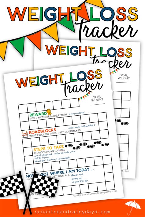 Cute Weight Loss Tracker Printable Printable World Holiday