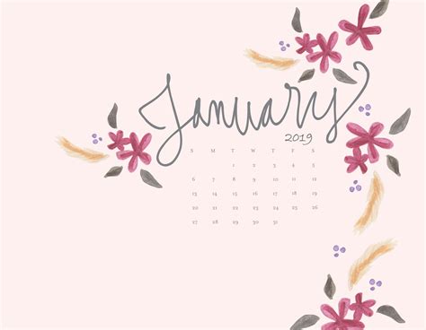 January 2019 Hd Calendar Wallpapers Calendar Template Printablejanuary
