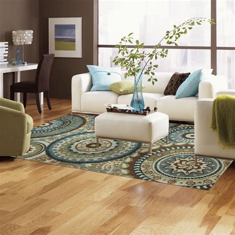 5 colorful round living room rugs. Mohawk Select Strata Teal Forest Suzani Rug | Wayfair ...