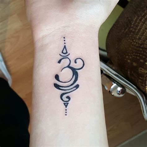 Small Om Symbol Tattoo