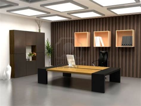 The Modern Office Interior Design 3d Render Office