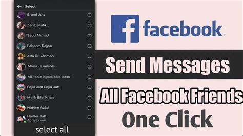 How To Send Facebook Message To All Friends At Once Send Messages To