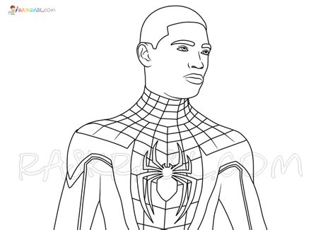 Dibujos De Miles Morales Para Colorear Imprimir El Nuevo Spider Man