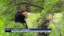 Man's body found in shallow creek