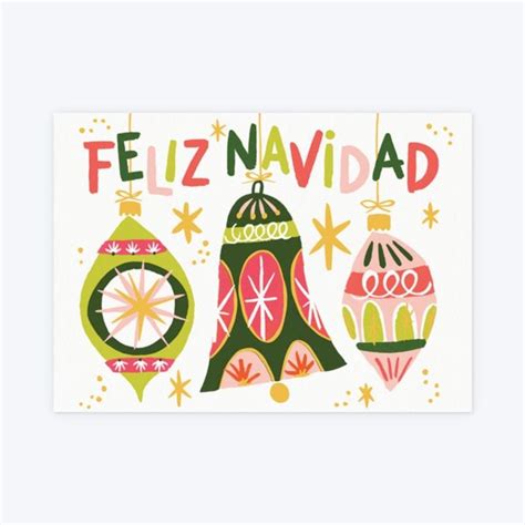 Feliz Navidad Holiday Card Set Personalized Holiday Card