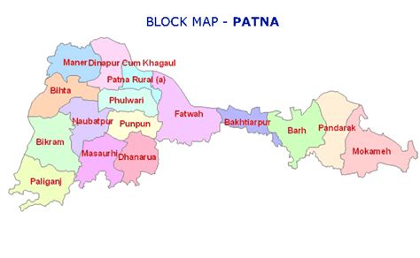 Patna Division Map Of Patna District Patna Map Division