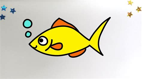 How To Draw A Fish Easy Drawing Tutorial For Kids Toddlers