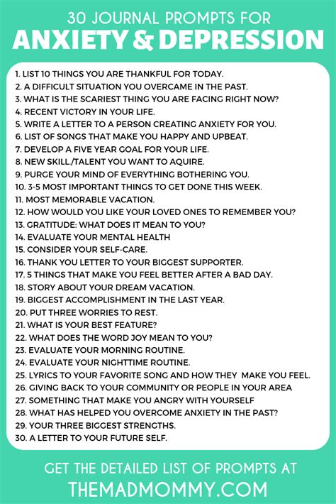 30 Journal Prompts For Anxiety And Depression That May Inspire You