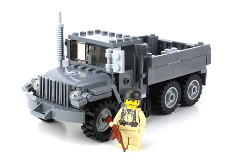 Custom Us Army M35 Truck Made With Real Lego Bricks