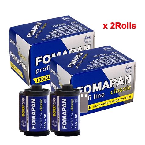 2roll Fomapan 100 Classic 35mm Bandw Film 36 Exp Black And White 135mm