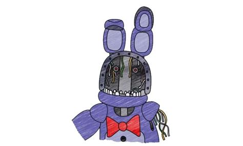 How To Draw Withered Bonnie Fnaf My How To Draw