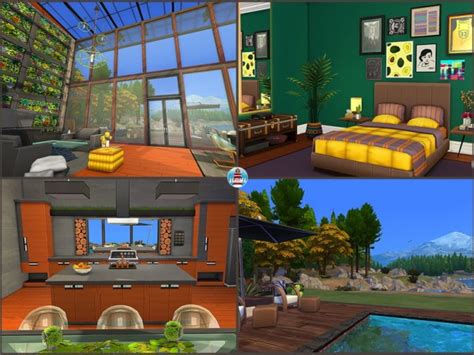 Akisima Sims Blog Modern Wood House • Sims 4 Downloads