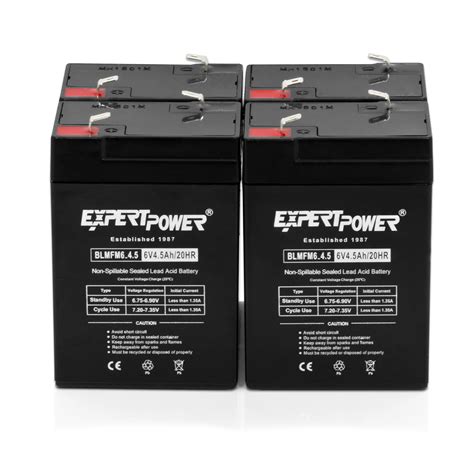 Expertpower 6 Volt 45 Amp Rechargeable Battery 4 Pack Amazon