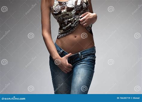 Perfect Slim Woman Body Flat Stomach Stock Image Image Of Nutrition People 76630719