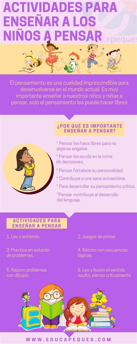 6 Actividades Imprescindibles Para Enseñar A Pensar A Los Niños