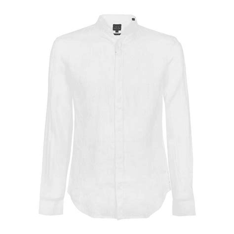 Armani Exchange Woven White Button Up Shirt Clothing From N22 Menswear Uk