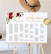 Alphabetical Seating Chart Wedding Seating Chart Find Your - Etsy