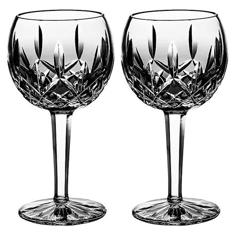 waterford® lismore balloon wine glasses set of 2 bed bath and beyond