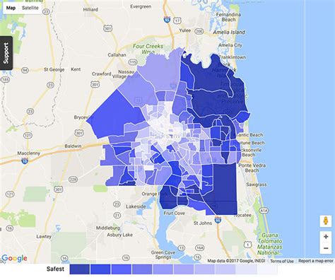 30 Jacksonville Fl Crime Map Map Online Source