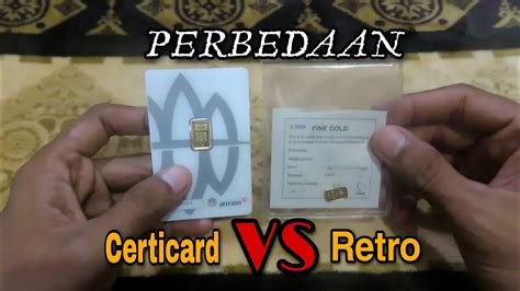 Perbedaan Emas Antam Certicard Dan Retro YouTube