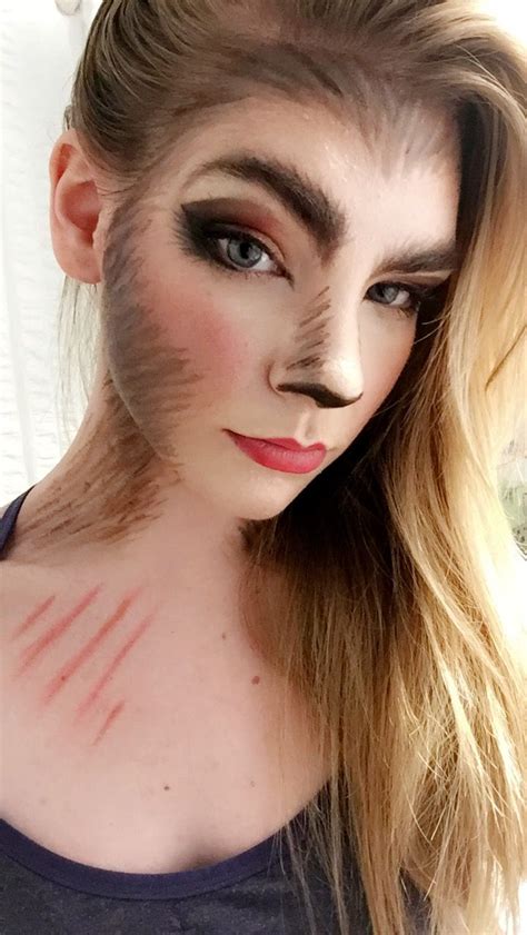 Werewolf Makeup Halloween Makeup Girl Werewolf Fx Wolf Girl Werewolf Costume Werewolf