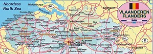 Map of Flanders / Vaanderen (Region in Belgium) | Welt-Atlas.de