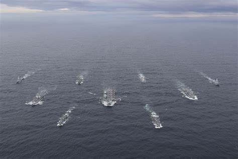 Royal Navys New Carrier Strike Group Assembles For The First Time