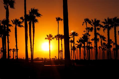 Venice Beach Sunset Sun Going Down Over The Californian Co Flickr
