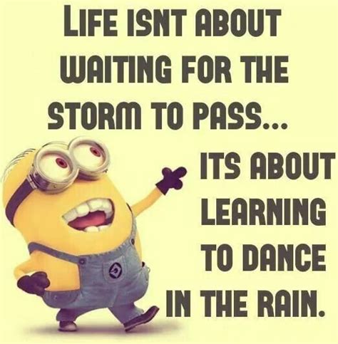 I Love Tha Rain Funny Minion Memes Dancing In The Rain Learn To Dance