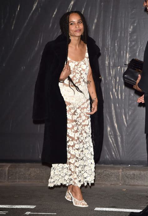 Zoe Kravitz At Vogues 95th Anniversary Party In Paris 10032015